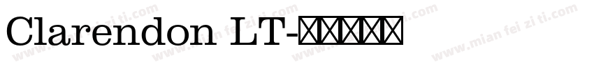 Clarendon LT字体转换
